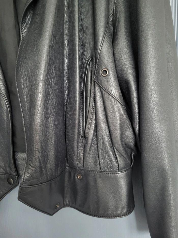 Veste en cuir très souple noire Cosein Taille 40 - photo numéro 9