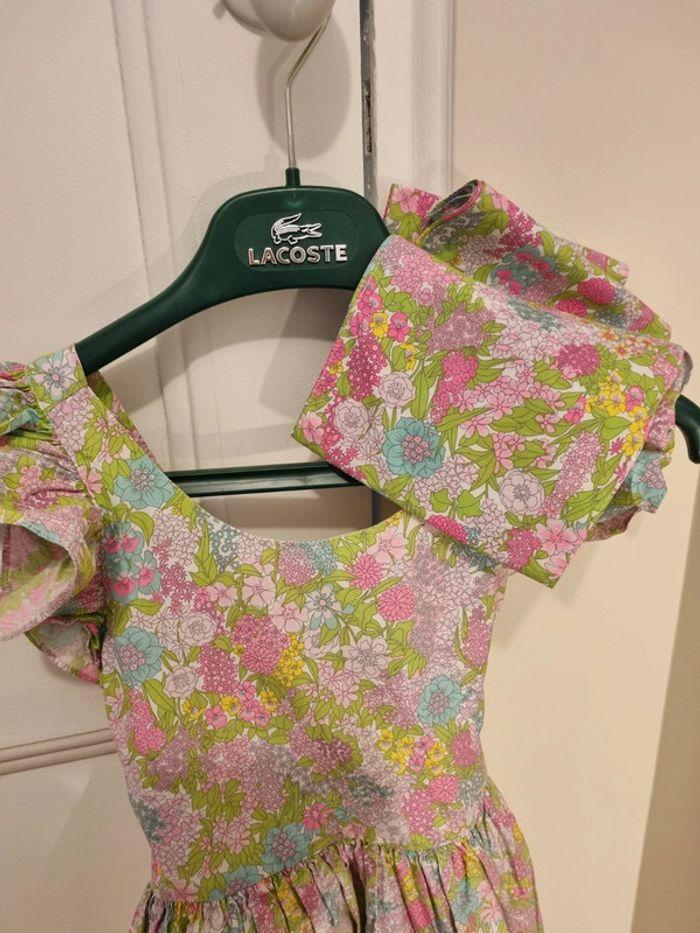 Robe liberty rose et verte - photo numéro 5