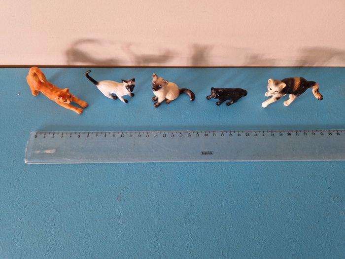 Lot de 5 chats bullyland bully vintage - photo numéro 3