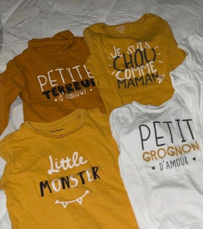 Lot t-shirts 18 mois - photo numéro 1