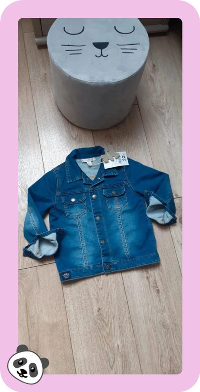 Veste en jeans lulu castagnette bleue 36m neuve avec étiquette - photo numéro 1