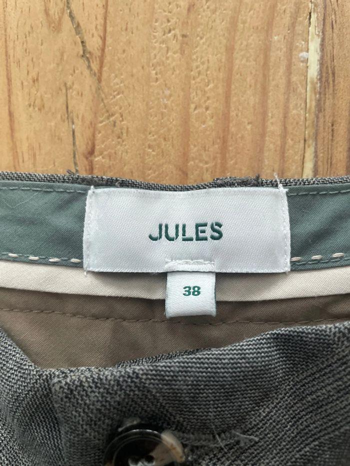 Pantalon gris à carreaux Jules taille 38 - photo numéro 4