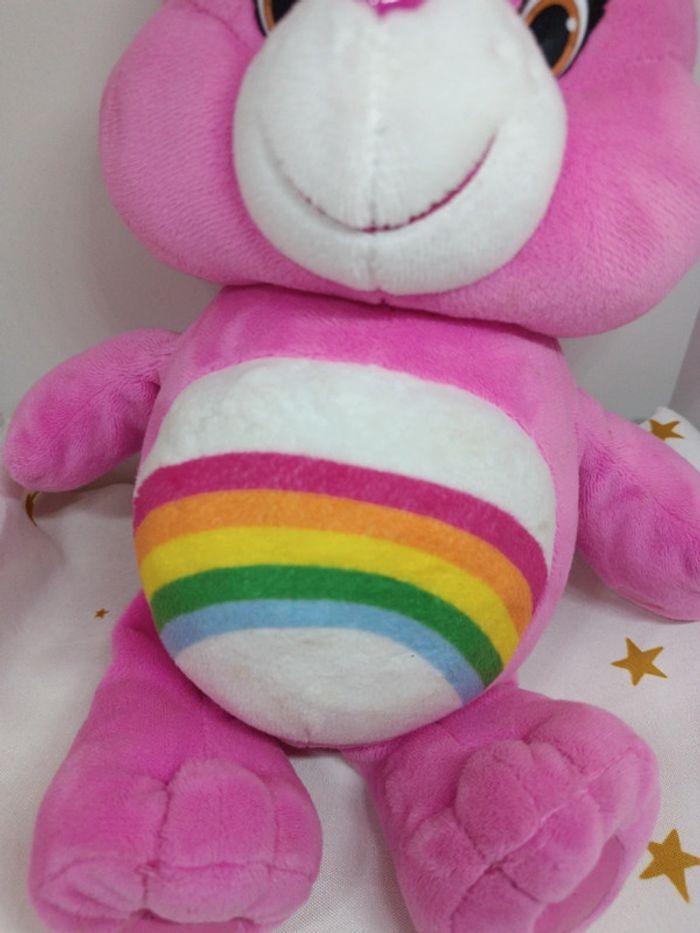 Bisounours Care bears rose pink rainbow arc en ciel ours peluche doudou 2017 song vibre - photo numéro 6