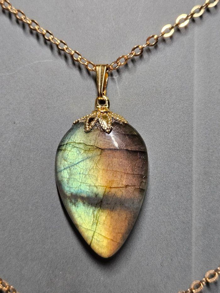 Labradorite violet et doré - photo numéro 3