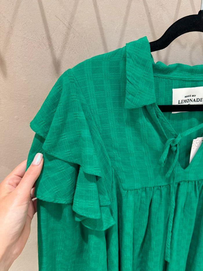 Blouse Make My Lemonade Emma Super Green Taille 44 - photo numéro 3