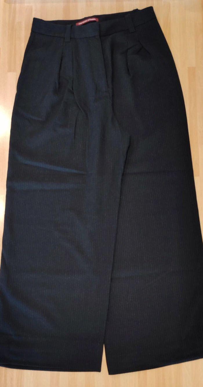 Pantalon Palazzo rayé marine comptoir des cotonniers t.40 - photo numéro 1