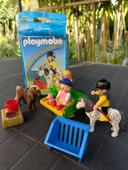 Lot Playmobil Boîte 3119 Charrette Poney Ranch 3713 Vintage Klicky Figurines