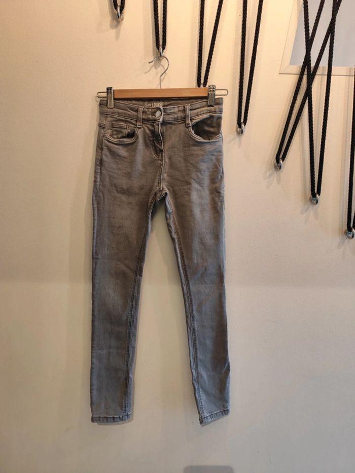 Jeans skinny TAO gris 10 ans - photo numéro 1