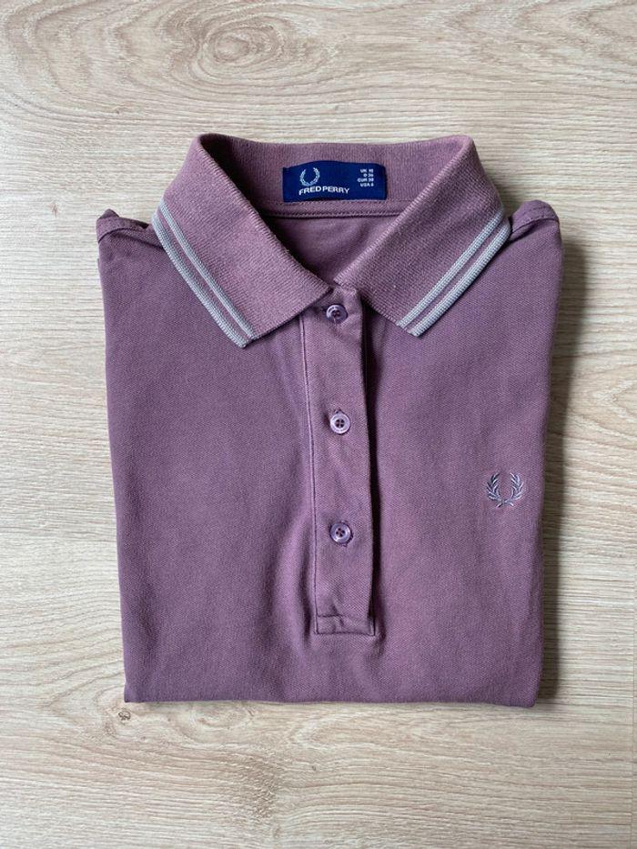 Polo mauve Fred Perry femme - photo numéro 1