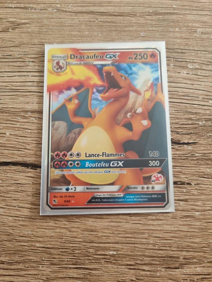 Carte pokémon dracaufeu gx 9/68 année 2019 - photo numéro 8