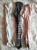 Lot de 3 collants rayures