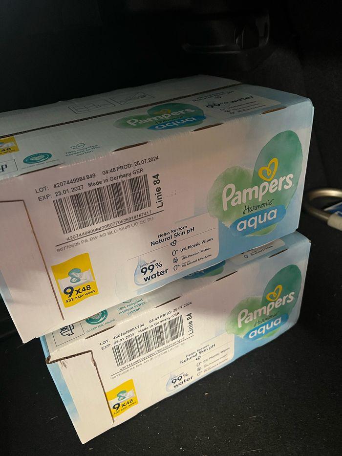 1 carton de Lingette Pampers Aqua