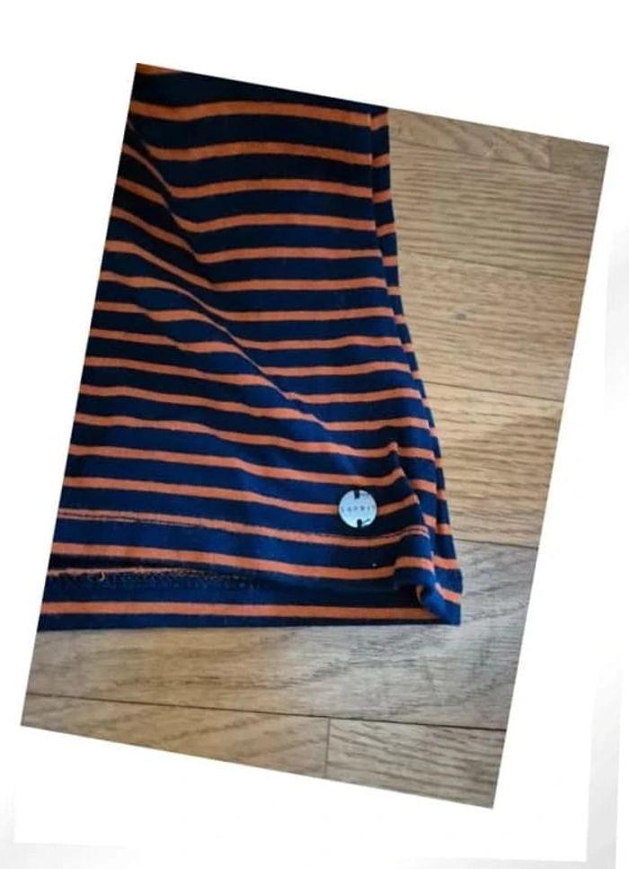 Robe à rayure orange et bleu Esprit 🌸 Taille M extensible - photo numéro 4