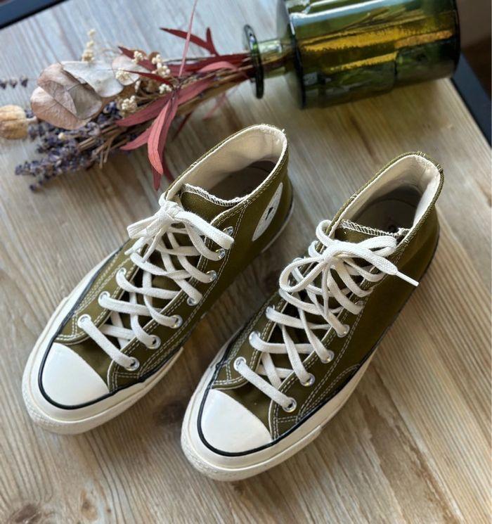 Converse Chuck 70 montantes vert olive - Taille 38 - photo numéro 6