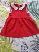 Robe rouge bébé 12mois