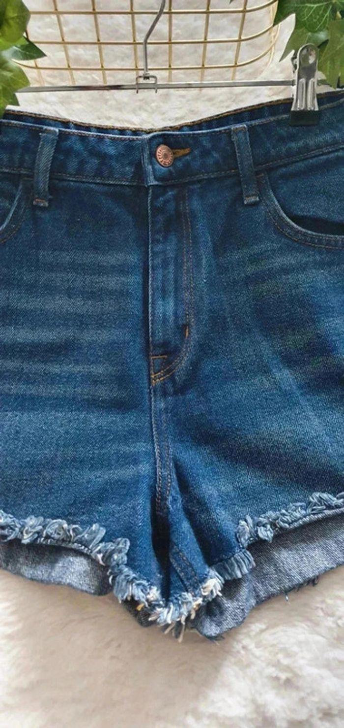 Short en jean taille haute - H&M - Taille XL : 42 - photo numéro 2