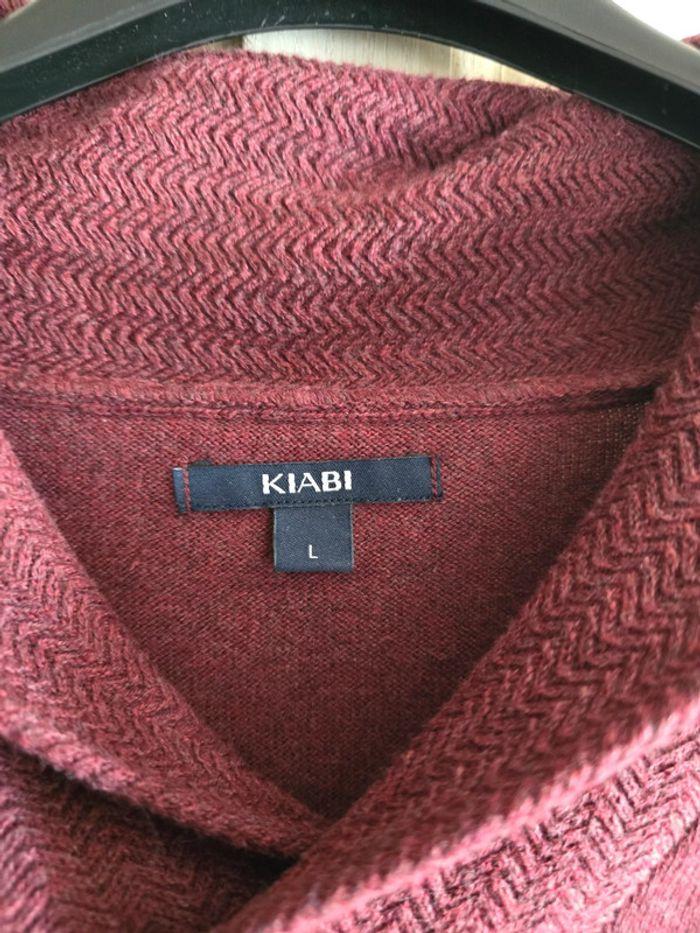 Pull kiabi bordeaux taille L - photo numéro 2