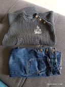 Pull + jeans 2y