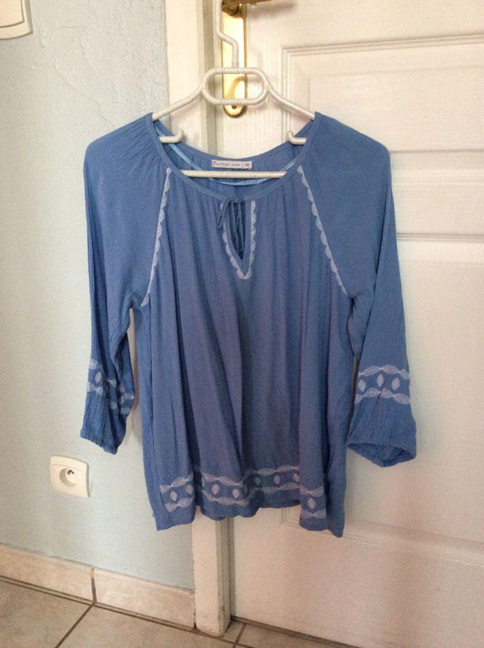 Blouse fluide manches 3/4