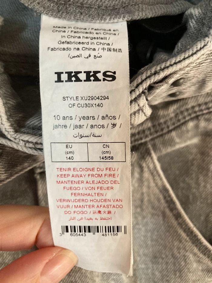 IKKS jean gris 10 ans - photo numéro 7