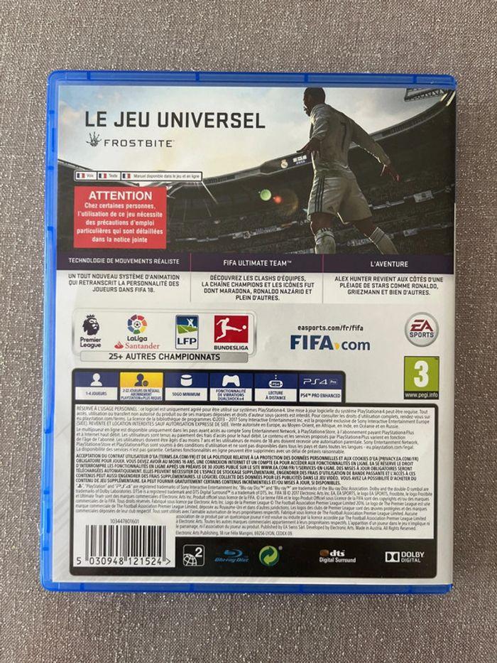 Jeu FIFA 18 - photo numéro 2