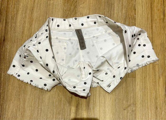 Mini short Primark à pois blanc bleu - photo numéro 3