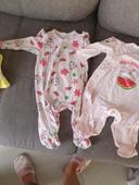 Lot deux pyjama bébé filles