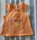 T-shirt orange « La reine du bambou »