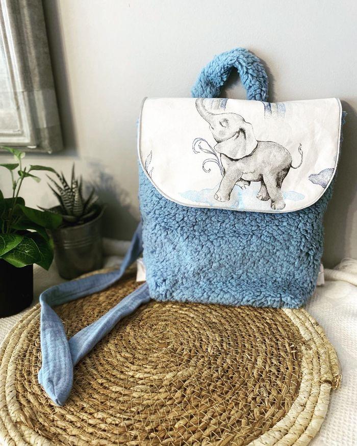 Sac à dos pour la maternelle motif éléphant 🐘 - photo numéro 1