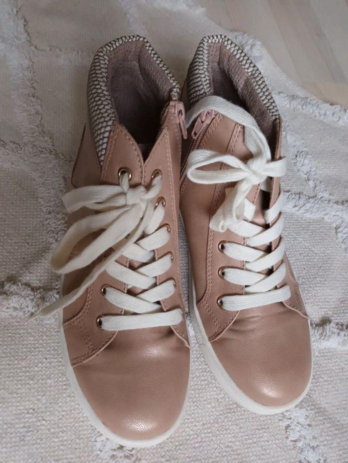 Baskets montantes rose gold - photo numéro 1