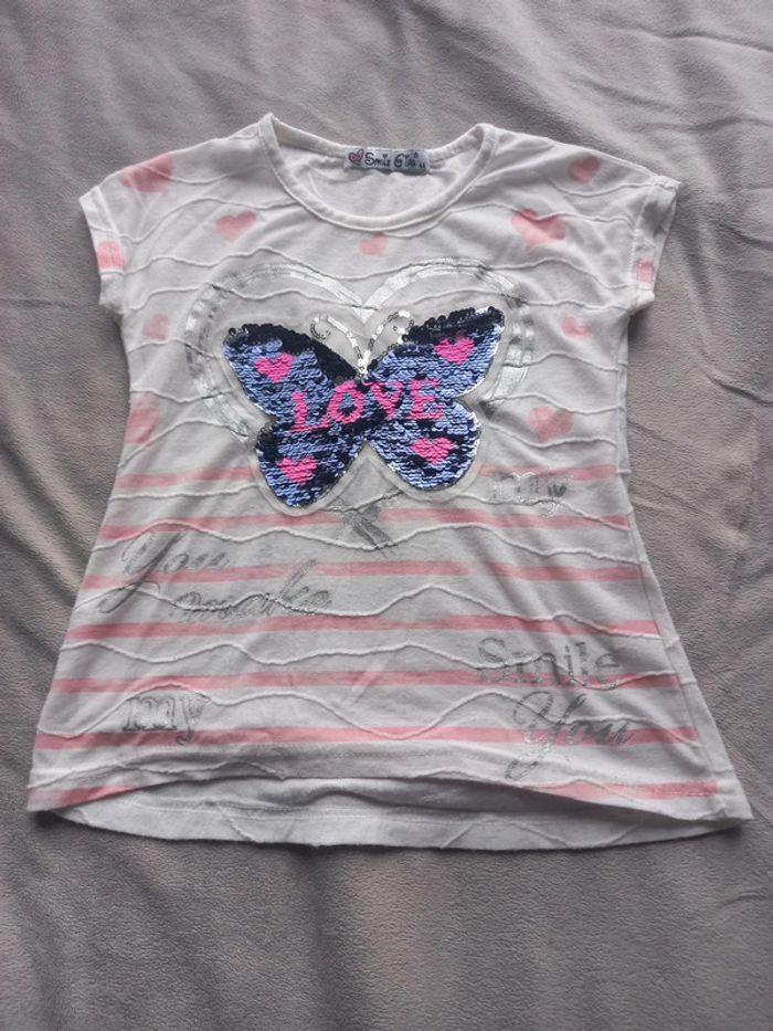 T-shirt papillon - photo numéro 1