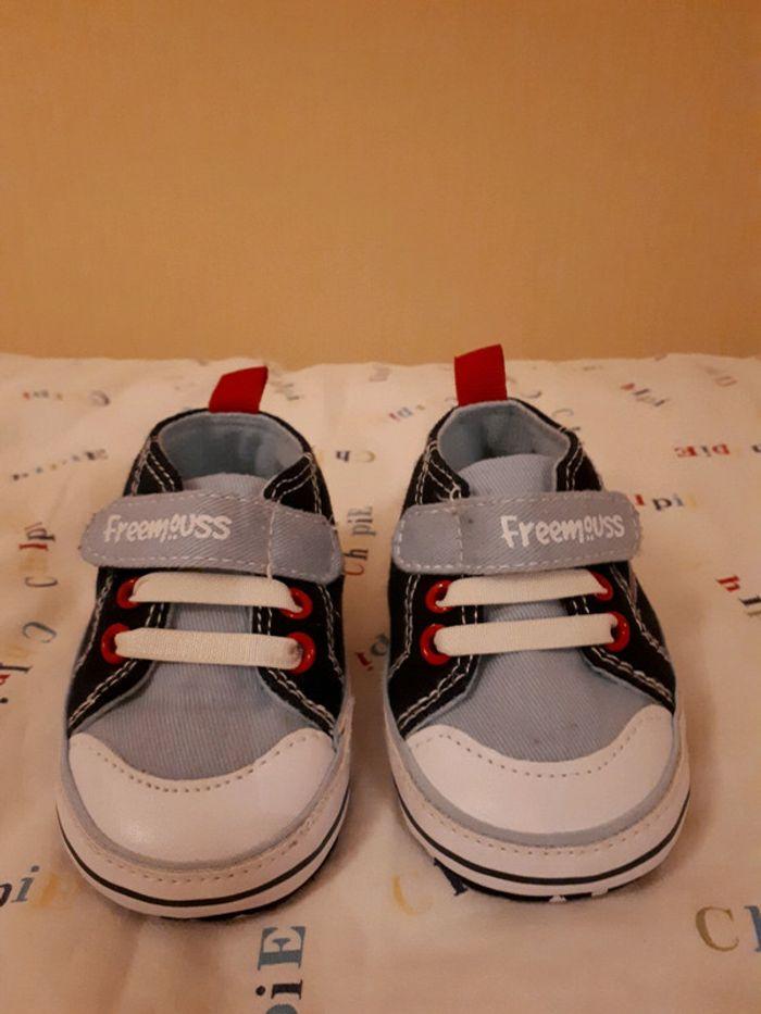 Chaussons bébé garçon en toile Freemousse - photo numéro 5