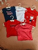 Lot de 5 t shirts manches courte