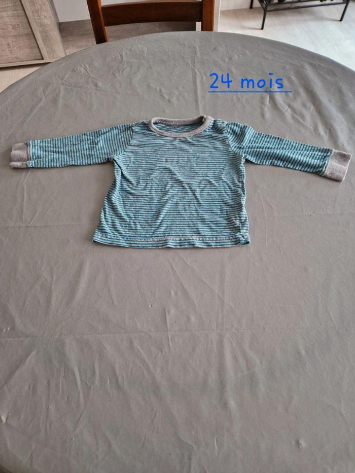 Tee shirt longue manche 24 mois - photo numéro 1