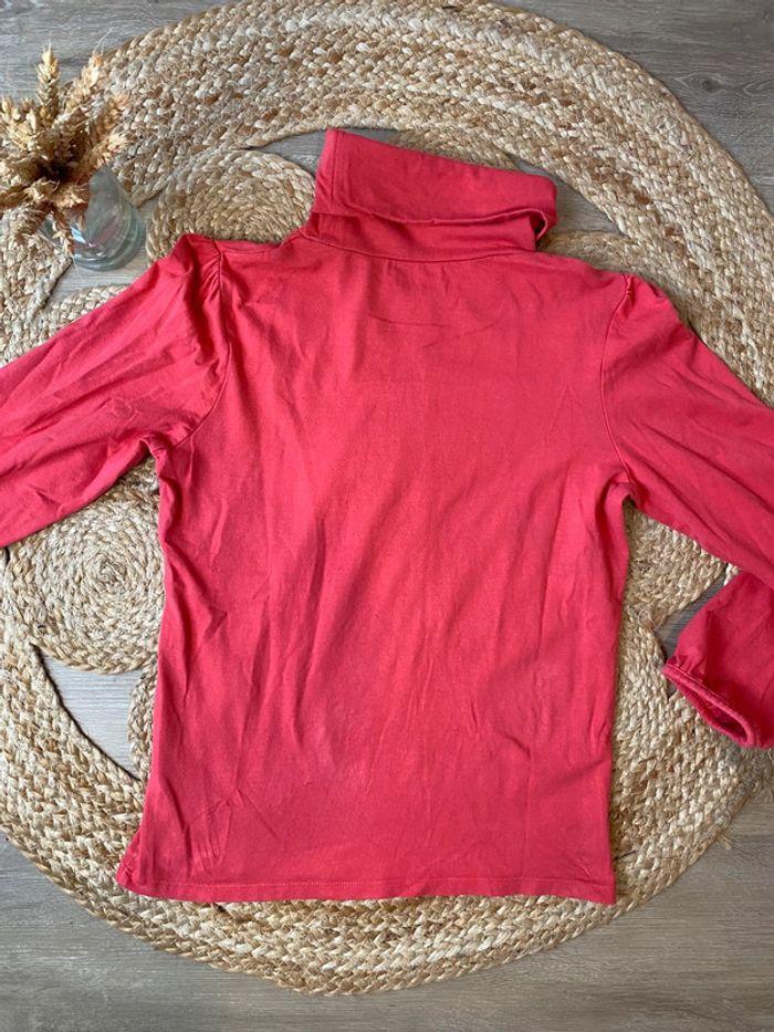 T-shirt col roulé corail Verbaudet 12 ans / 150 cm - photo numéro 2