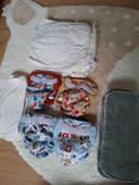 Lot 4 couches bum diapers Newborn, inserts et boosters