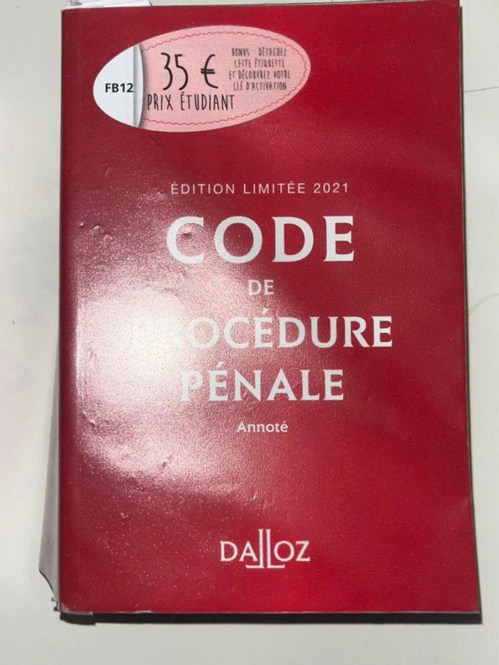 Lot de code 9€ les deux Dalloz - photo numéro 3