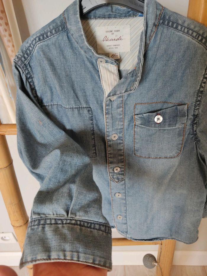 Chemise effet jean 4ans • Okaïdi - photo numéro 4