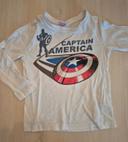 T shirt manches longues  Capitaine América 4ans