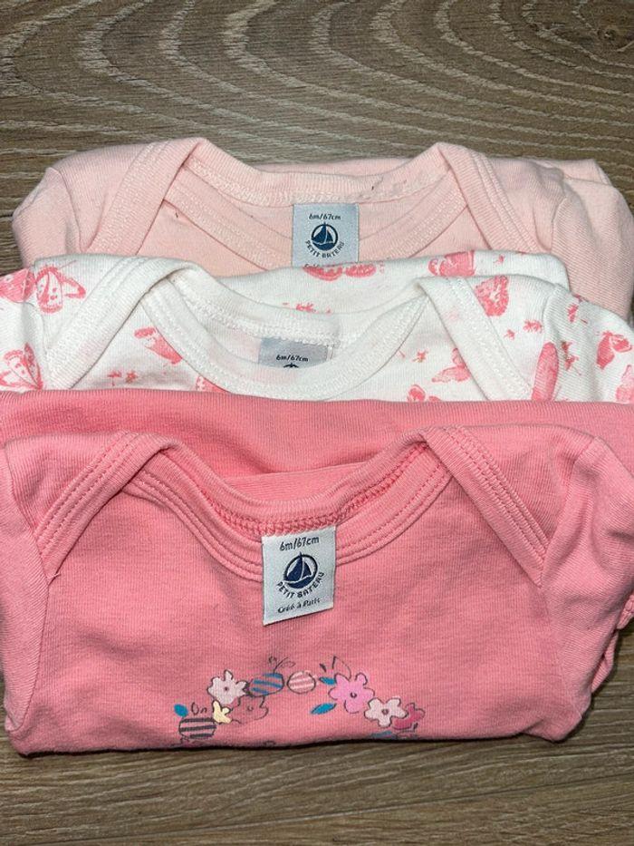 Lot de 3 bodies petit bateau taille 6 mois - photo numéro 8