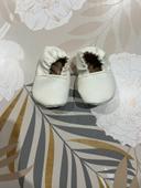 Chaussons bébé cuir souple fourré