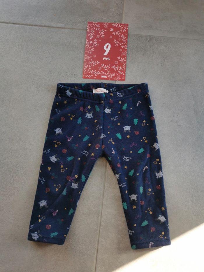 Legging polaire noel taille 9mois/71cm - photo numéro 1