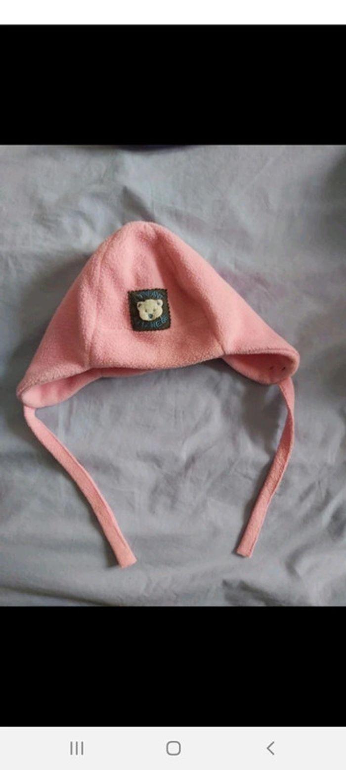 Bonnet polaire rose - photo numéro 1