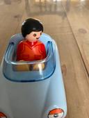 Playmobil 1.2.3 voiture bleue