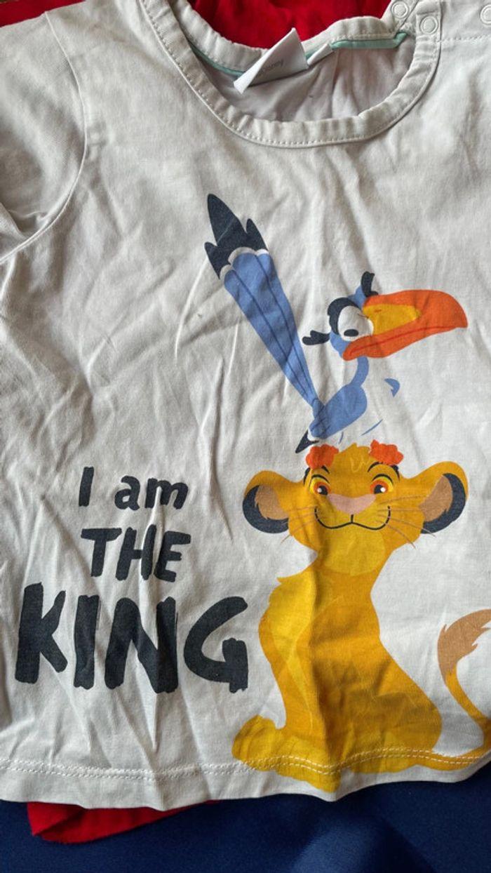 Lot 5 tee shirt Simba 24mois - photo numéro 4