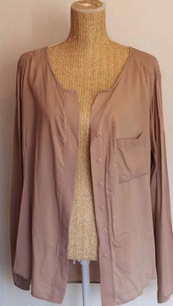 Chemise  légère - Beige  -  Manches  longues  -  Mim - 44 - photo numéro 8