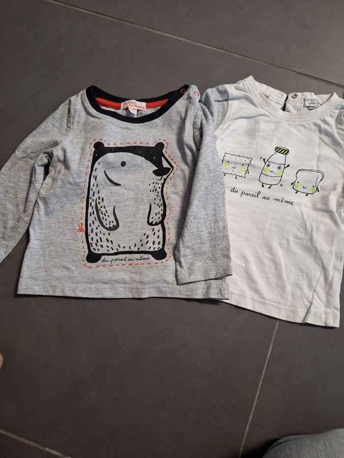 Lot de 2 Tee shirt 12 mois - photo numéro 2