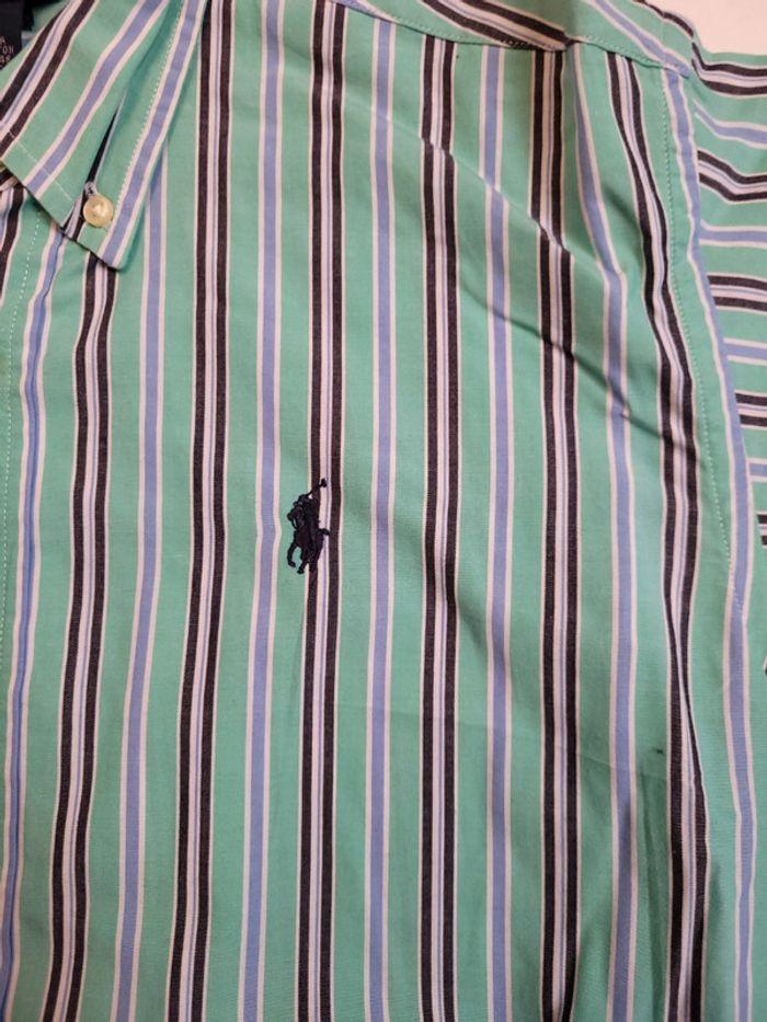 Chemise Ralph Lauren à rayures taille M enfant en excellent état - photo numéro 2