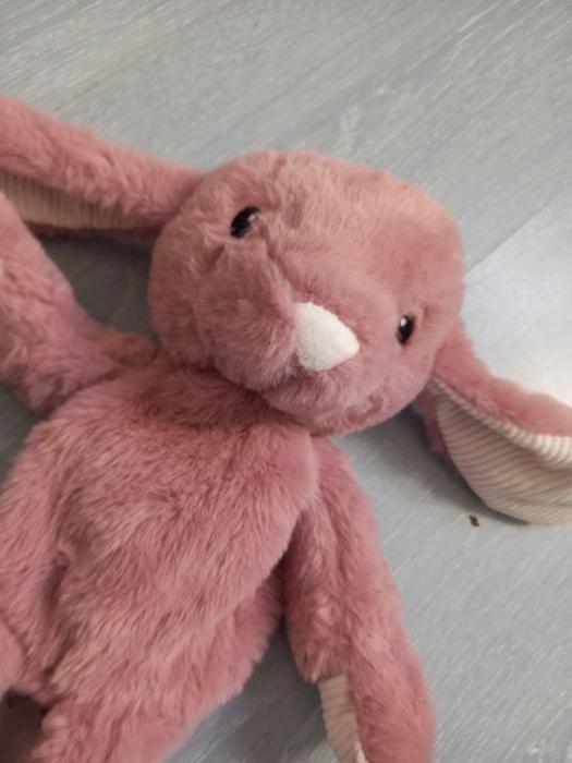 Peluche neuve lapin rose - photo numéro 3