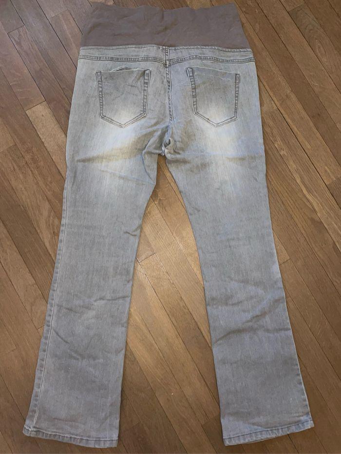 Pantalon grossesse gris - T. 44 - Maternité - Bon état - photo numéro 3